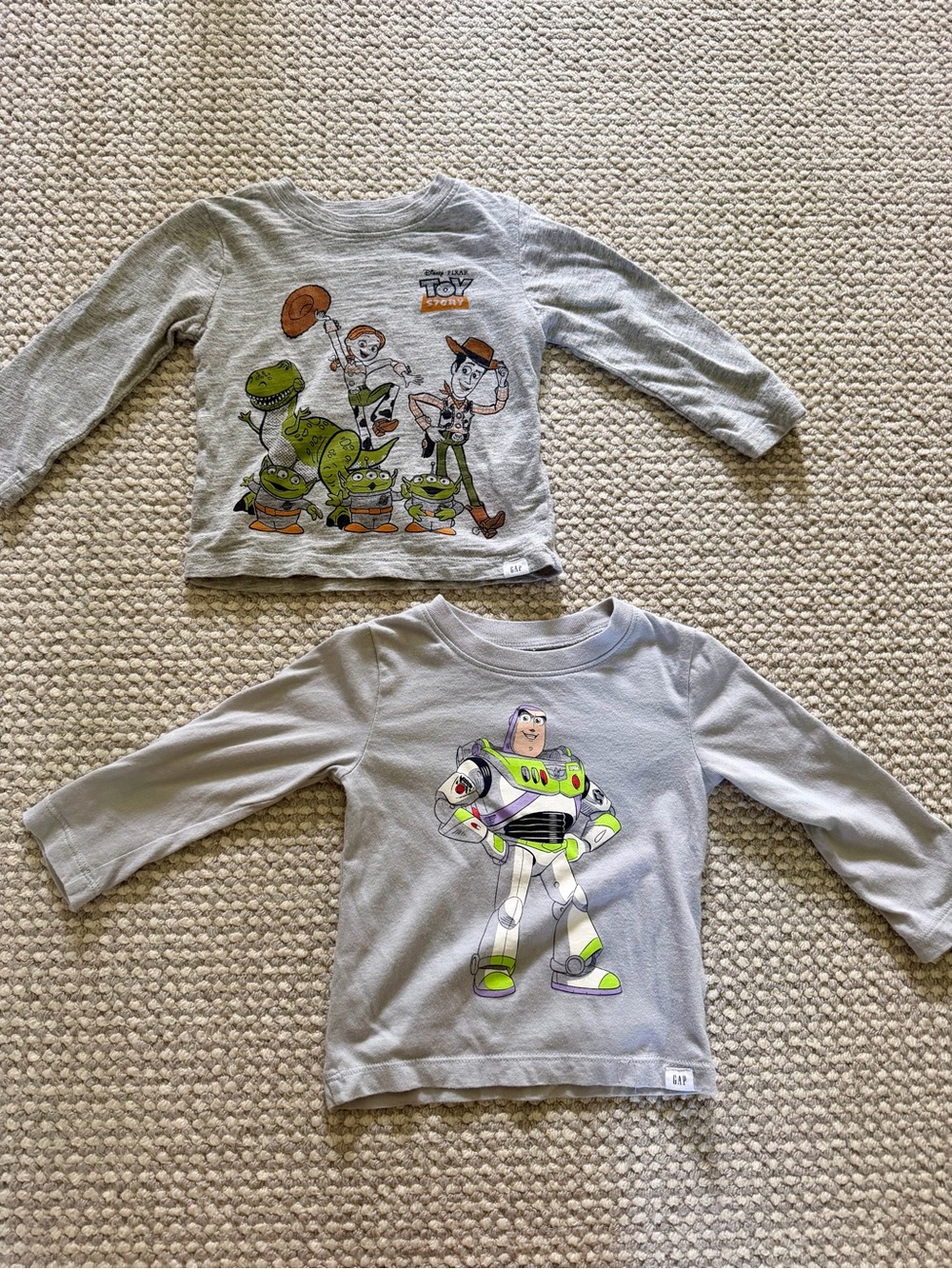 Baby Gap Disney Pixar Toy Story Long Sleeve T-Shirt Bundle | 12–18 Months